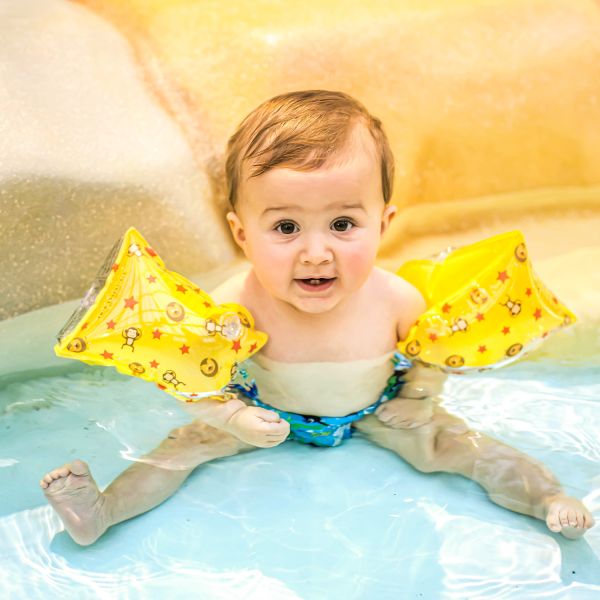 Swim Essentials Circus Zwembandjes Yellow 0-24 Mnd