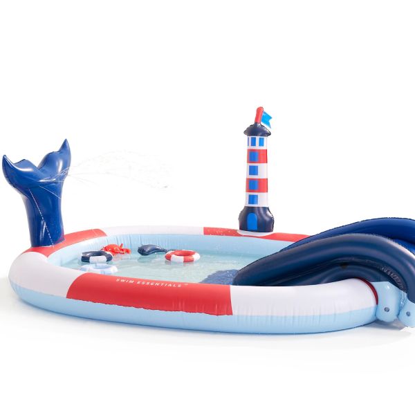Swim Essentials Whale Adventure Zwembad Red / White