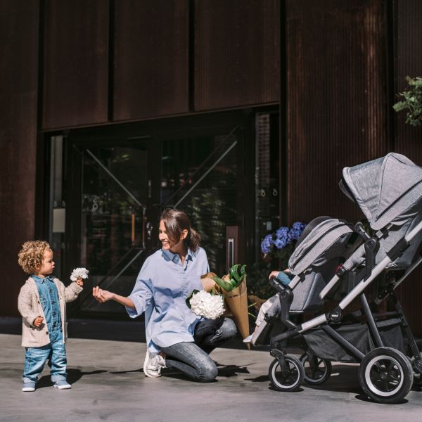 Thule Sleek Kinderwagen Grey Melange