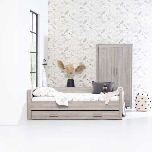 Europe Baby Juno Bedlade Grijs Houtdecor