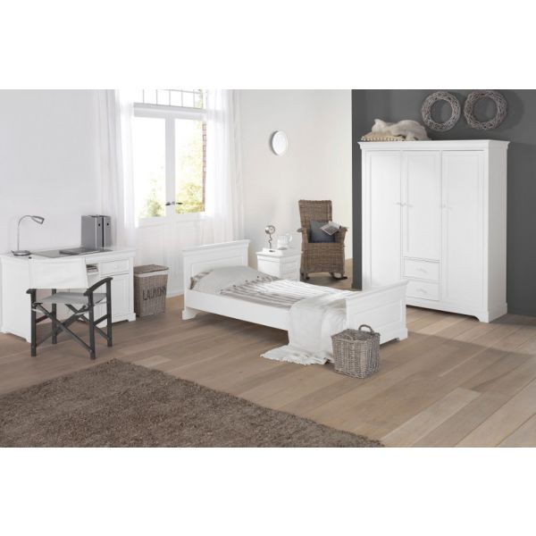 Kidsmill Chateau Kinderkamer Wit | Bed 90 x 200 cm + Bureau