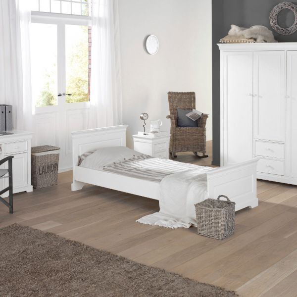 Kidsmill Chateau Kinderkamer Wit | Bed 90 x 200 cm + Bureau