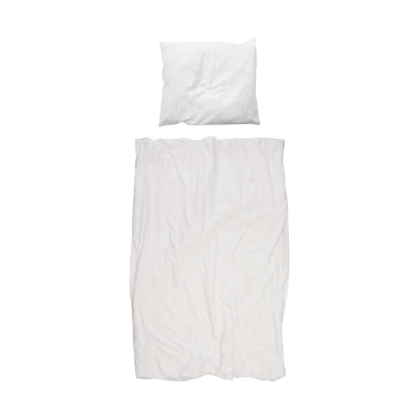 Snurk Uni Flanel Dekbedovertrek White 140 x 200/220 cm