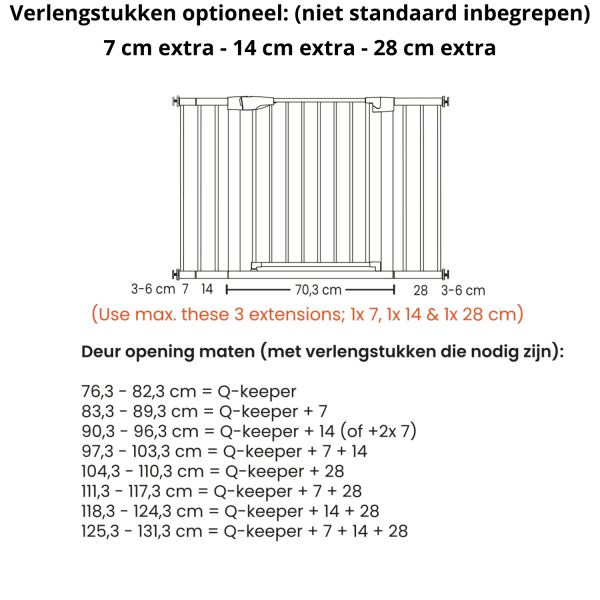 Qute Traphekje Q-keeper zwart