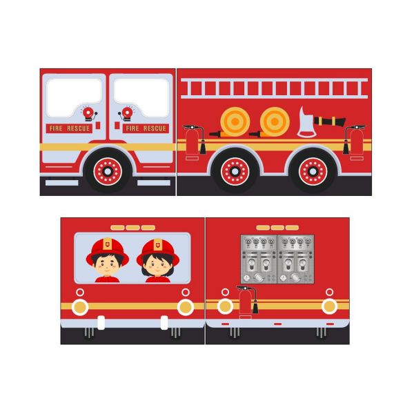 Vipack Fire Truck Speelgordijn