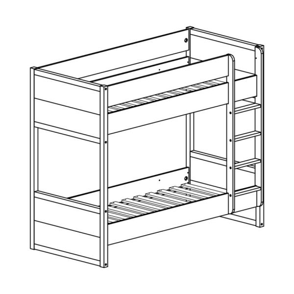 Vipack Lara Stapelbed Wit 90 x 200 cm