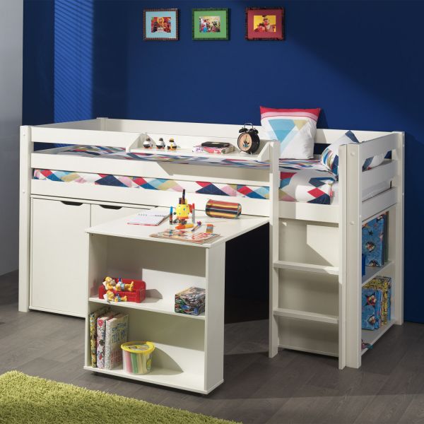 Vipack Pino Bureau Voor Halfhoogslaper Wit