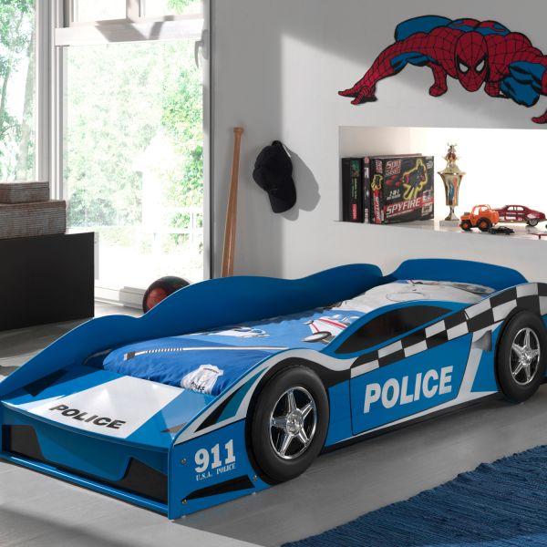 Vipack Toddler Police Car Bed 70 x 140 cm