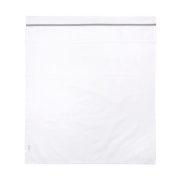 Meyco Wieglaken Wit Met Bies Grijs 75 x 100 cm