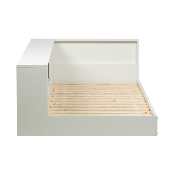 Woood Connect Hoekbed Wit 90 x 200 cm