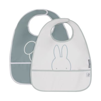Jollein Miffy Peekaboo Slab Waterproof - 2 Pack - Sea Green