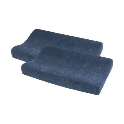 Meyco Aankleedkussenhoes - Badstof - Indigo - 50x70 cm - 2-pack