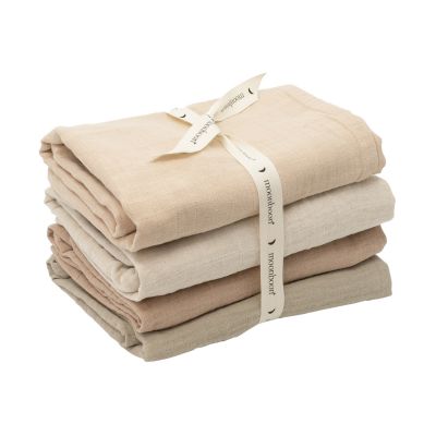 Moonboon Hydrofiele Doeken - Rose Mix - 4-Pack