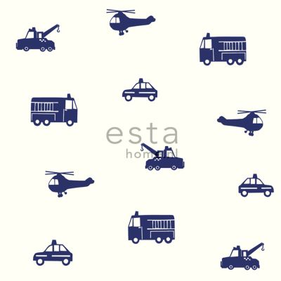 Estahome Auto&#039;s Behang - Blauw