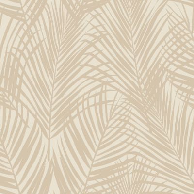 Estahome Palmbladeren Behang - Lichtbeige