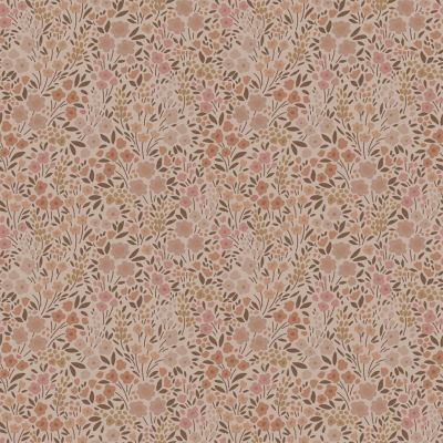 Estahome Bloemetjes Behang - Terracotta Roze