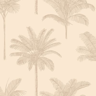 Estahome Palmbomen Behang - Beige