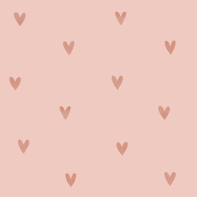 Estahome Hartjes Behang - Terracotta Roze