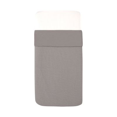 Witlof for kids Waves Tuck-Inn ledikantdeken - 60 x 120 cm - Warm Grey.