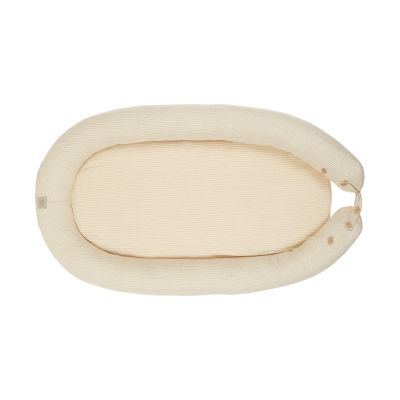 Nanami Babynestje - Mousseline Stripe - Sand