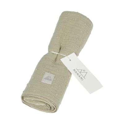 Nanami Hydrofiel Doek– Woven Dot – Eucalyptus