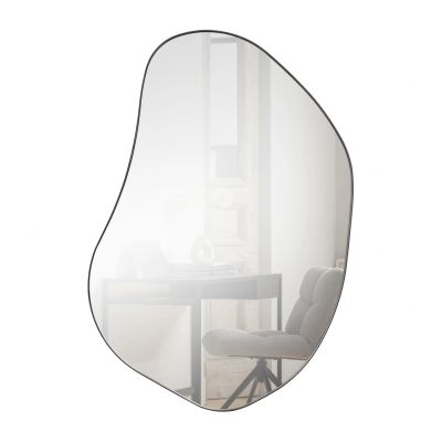 Woood Spiegel - Romee - Organisch 100 × 70 cm - Zwart