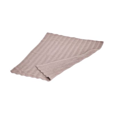 Smallstuff Poppendekentje - Fishbone Knit - Powder