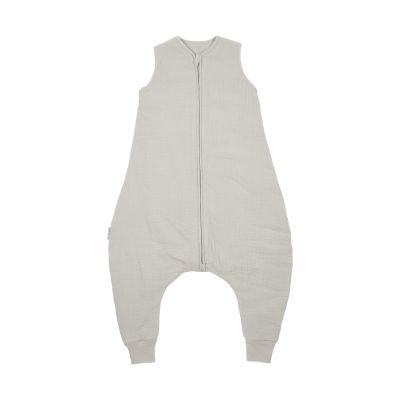 Meyco Baby Uni baby winter slaapoverall jumper - pre-washed hydrofiel - greige - 104cm