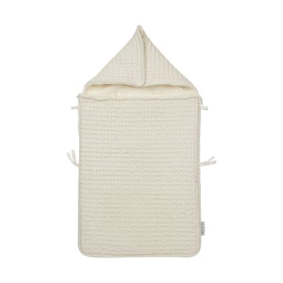 Meyco Baby Wafel Teddy Voetenzak - nature - 40x82cm 
