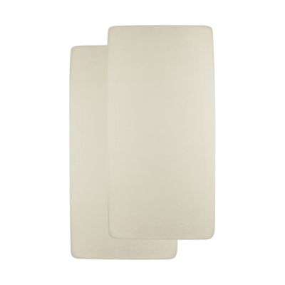 Meyco Baby Uni Hoeslaken Ledikant - 2 Stuks - 60 x 120 cm - Jersey 