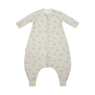 Meyco Baby Penguin baby winter slaapoverall jumper met vaste mouw - soft sand - 80cm