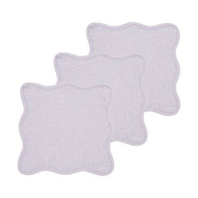 Meyco Baby Wavy Monddoekjes - 3 Stuks - 30 x 30 cm - Badstof