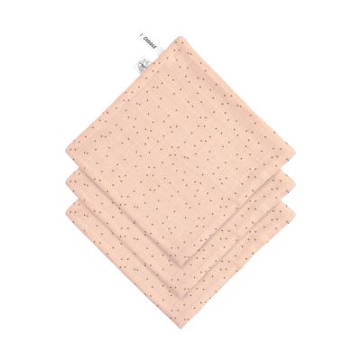 Lässig Washandjes Set - Dots - Badstof - 3 stuks