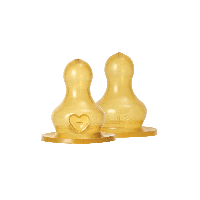 BIBS Flesspeen Rond - Slow Flow - 2 Pack - Latex