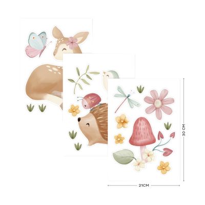 Little Dutch Muurstickers - Fairy Garden - 3 Vellen