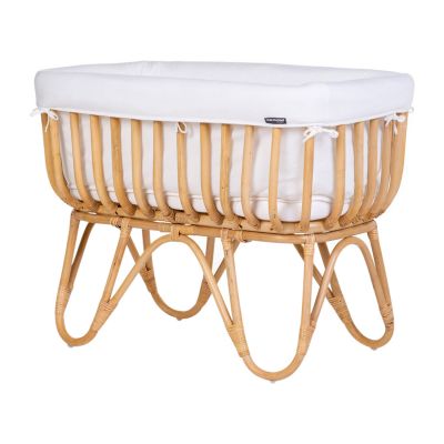 Babypark Childhome Rattan Wieg Rechthoekig Met Matras Naturel aanbieding