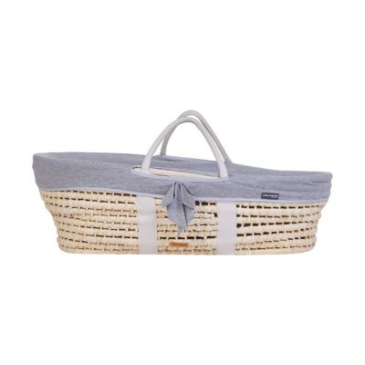 Childhome Moses Mand Inclusief Matras - Naturel - Jersey Bekleding Grijs