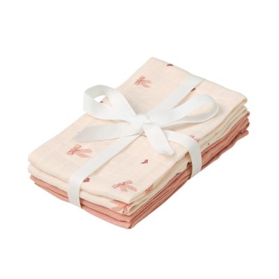 Cam Cam Copenhagen Bows Washandjes - 4 pack - GOTS
