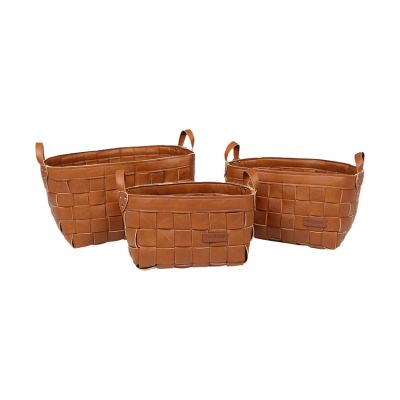 Kidsdepot Opbergmanden Set - Kess - Bruin (3 Stuks)