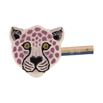 Doing Goods Lilly Leopard Head Rug - Lila
