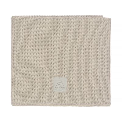 Nanami Baby Deken Rib Knit - 75 x 100 cm - Beige