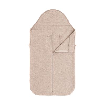 Baby&#039;s Only Voetenzak Autostoel 0+ - Merino Brushed Meadow - Ecru