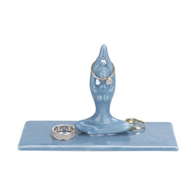 Ringhouder Asana Blauw Porselein 27683