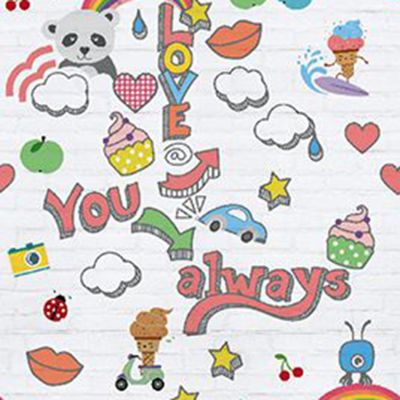 Behangexppresse Abby and Bryan Behang - Graffiti Baby  - INK7236