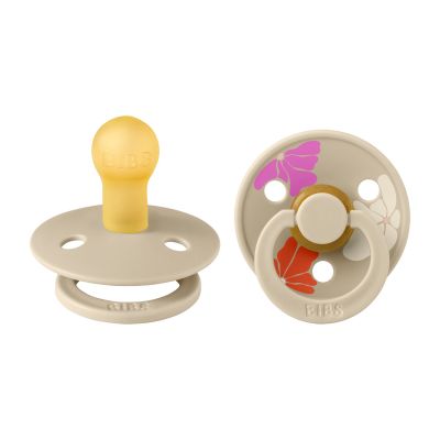 BiBs Studio Morning Bloom Fopspeen - 0-6 Mnd - 2 Stuks