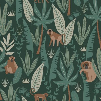Bloemen en vogels nude behang 139324