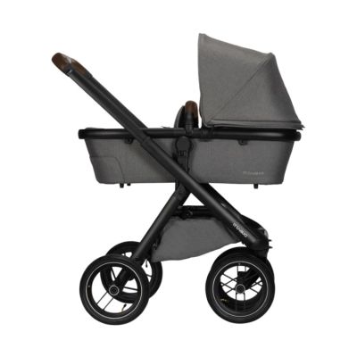 Dubatti One E5 Kinderwagen 2-in-1 - Black / Dark Brown