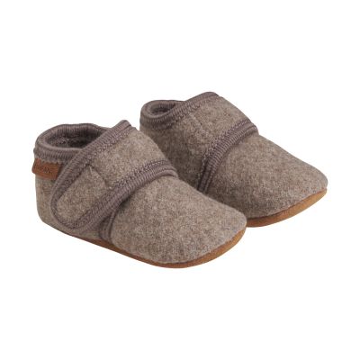 En Fant Baby Wool Slippers - Walnut