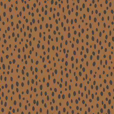 Estahome Stippen Behang - Warm Oranje / Zwart