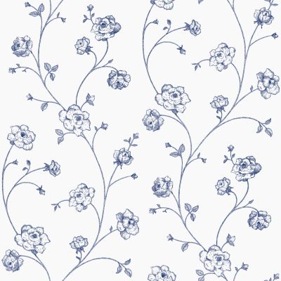 Estahome Toile De Jouy Rozen Behang - 0,53 x 10,05 m